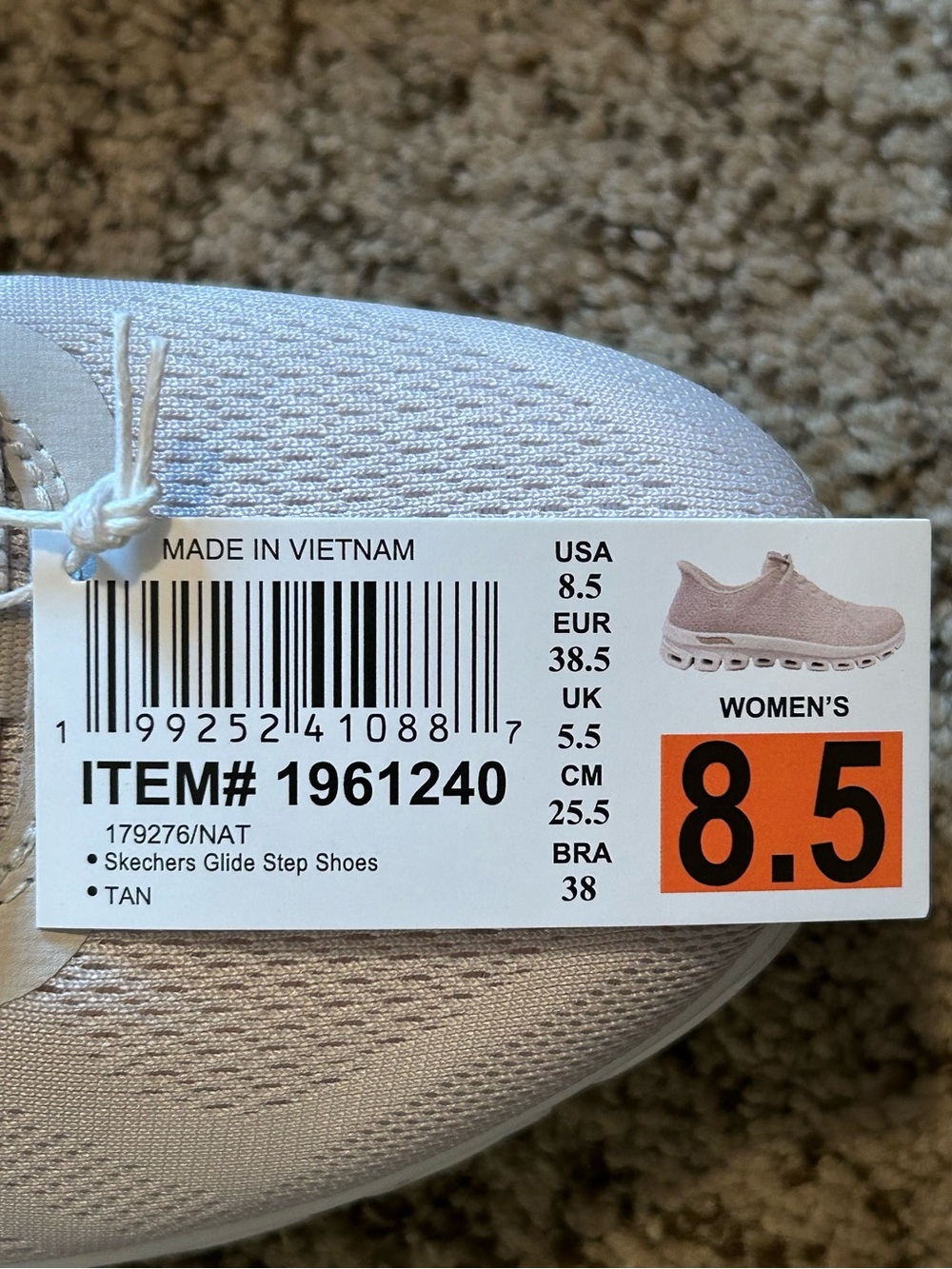Skechers Swift Fit Arch Comfort Hands Free Women's Tan shoes size 8.5 - Picture 7 of 8